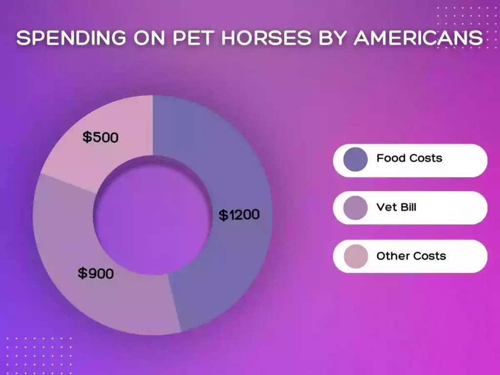 Spending on pet horses by Americans bar chart, bar chart pet horse spending in Americans, americans spending pet horse, America’s Fav Pet